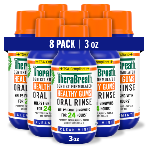 Healthy Gums Oral Rinse W/ Added CPC - Clean Mint - 3 OZ - 8 Pack