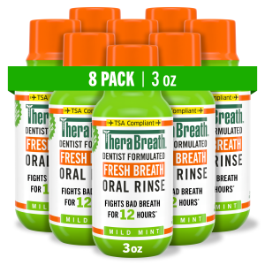 Fresh Breath Oral Rinse - Mild Mint - 3 OZ - 8 Pack